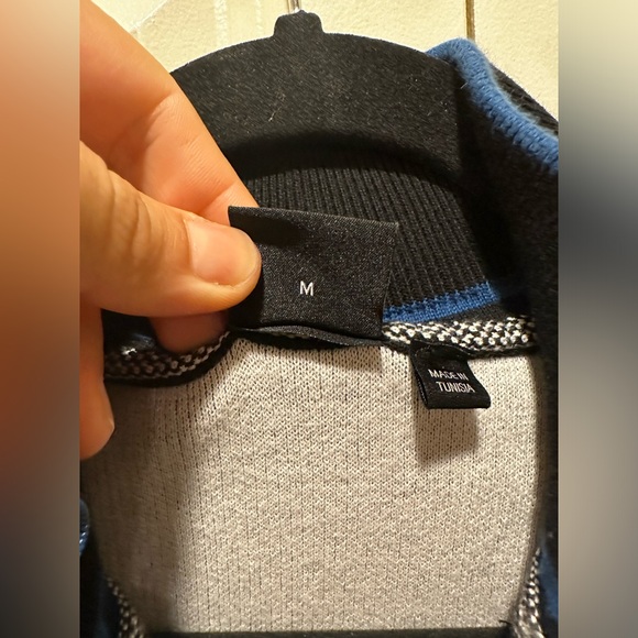 Boss Athleisure Ziston Half Zip Knitted Sweater in Black , size M - Picture 8 of 14